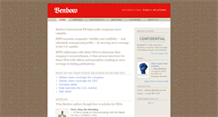 Desktop Screenshot of benbowpr.com