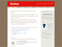 Tablet Screenshot of benbowpr.com